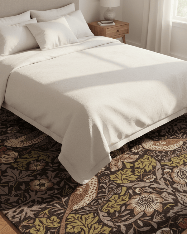 MORRIS AND CO STRAWBERRY THIEF AREA RUG  by Brink and Campman