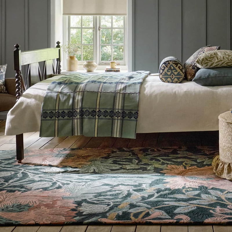 HONEYSUCKLE & TULIP PURE WOOL RUG  by Morris & Co (Brink & Campman)