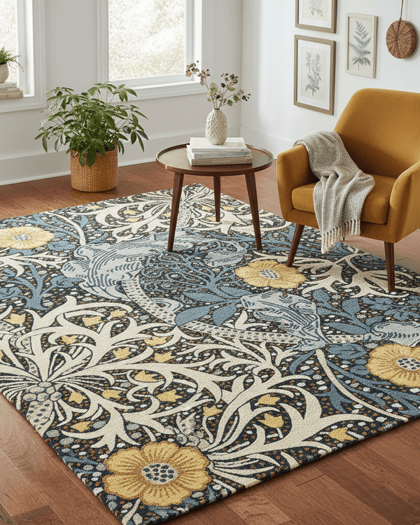 MORRIS AND CO SEAWEED AREA RUG  by Brink and Campman