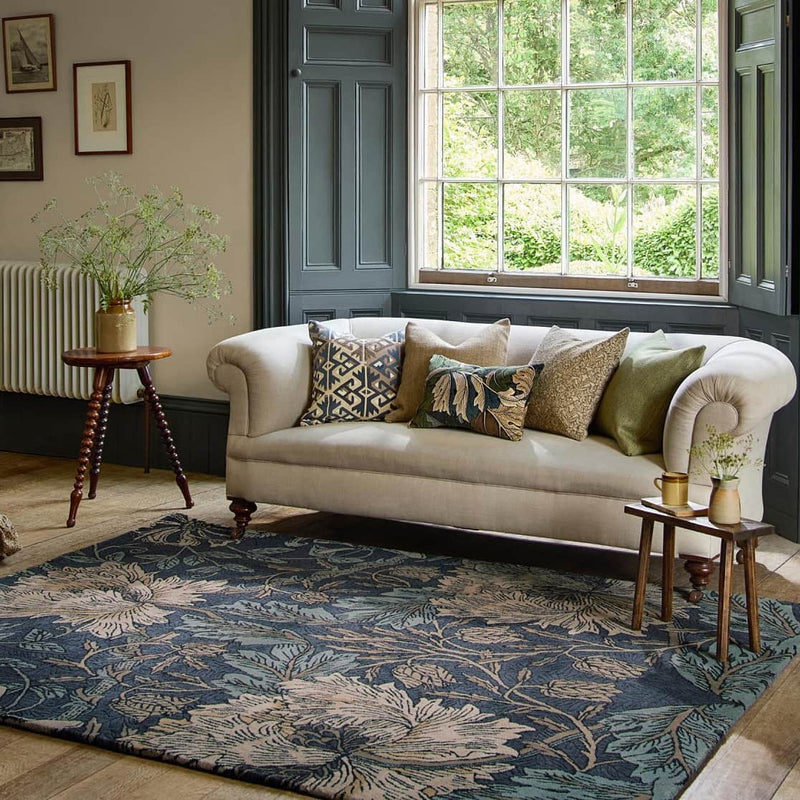 HONEYSUCKLE & TULIP PURE WOOL RUG  by Morris & Co (Brink & Campman)