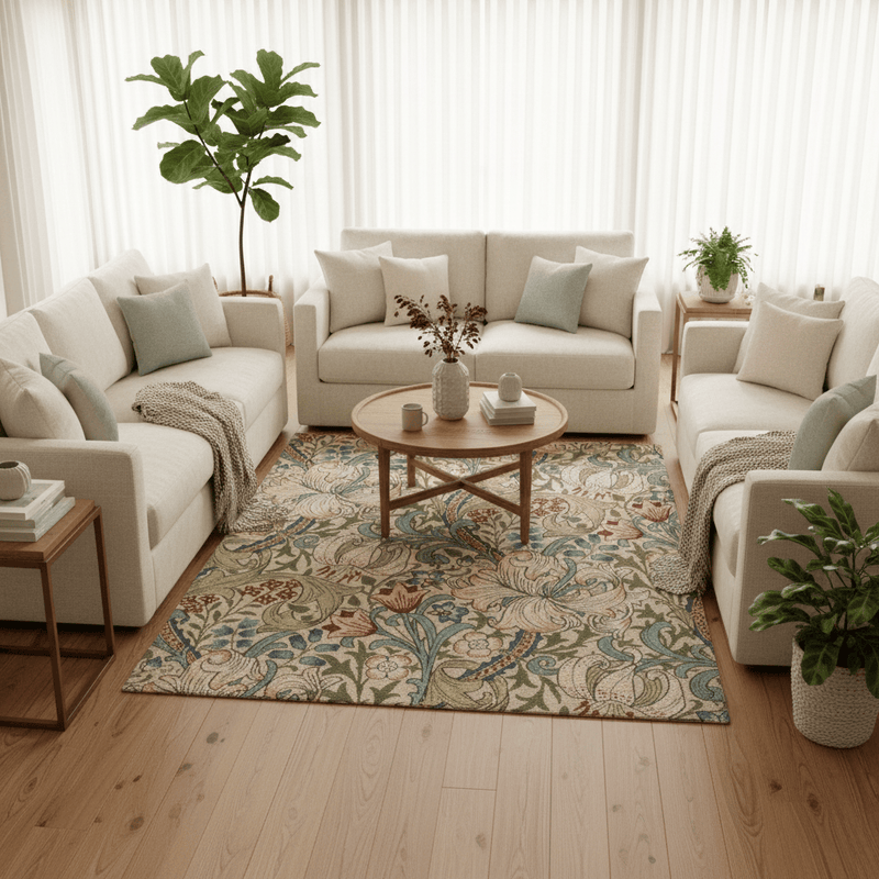 GOLDEN LILY PURE WOOL RUG  by Morris & Co (Brink & Campman)