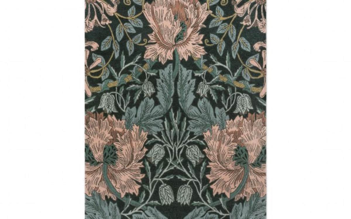 Morris & Co. (Brink & Campman) Designer Rugs HONEYSUCKLE & TULIP PURE WOOL RUG  by Morris & Co (Brink & Campman)