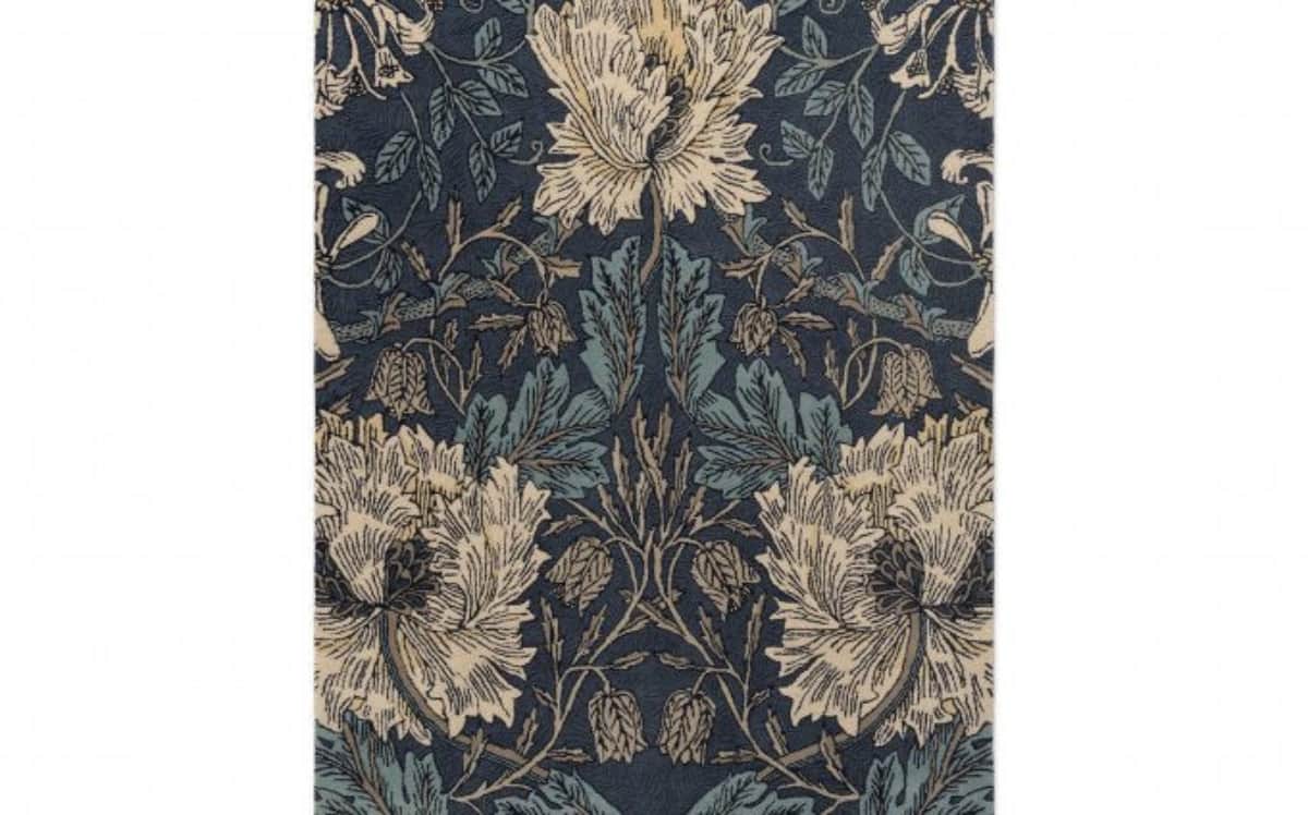 Morris & Co. (Brink & Campman) Designer Rugs HONEYSUCKLE & TULIP PURE WOOL RUG  by Morris & Co (Brink & Campman)