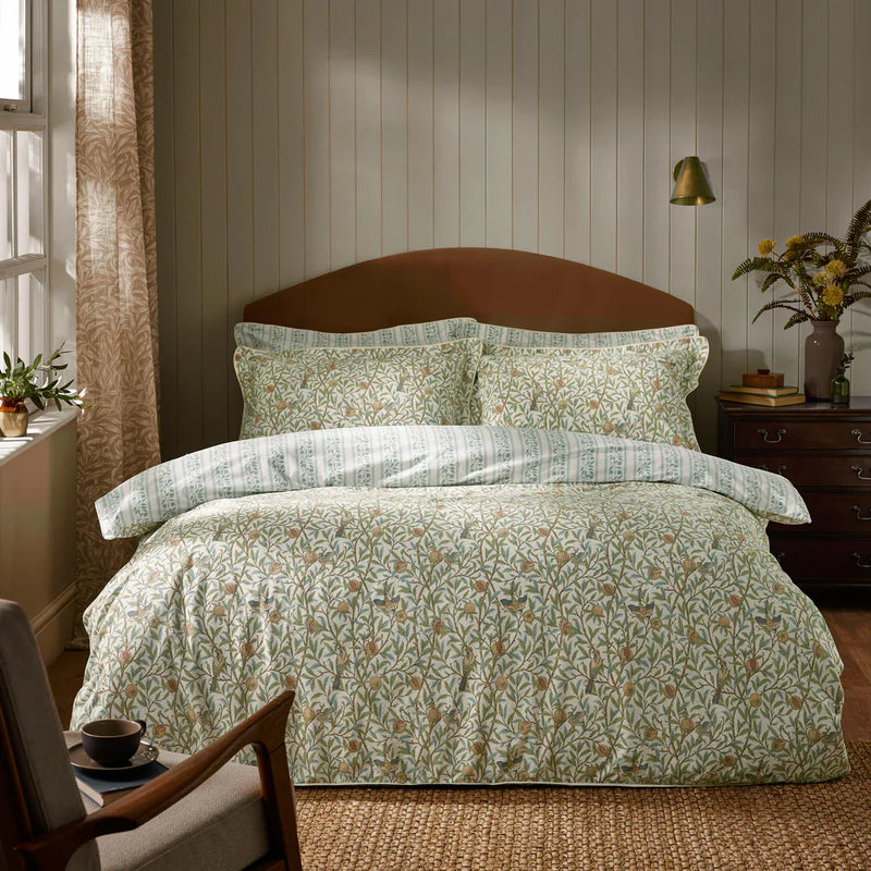 BIRD AND POMEGREGATE DUVET COVER SET by William Morris at Home.
