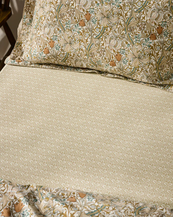 GOLDEN LILY FITTED SHEET by William Morris at Home