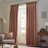 Morris & Co (Riva Home) Morris & Co Curtains Morris & Co Acorn Tonal Matt Jacquard Pencil Pleat Curtains in Brick