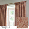 Morris & Co (Riva Home) Morris & Co Curtains Morris & Co Acorn Tonal Matt Jacquard Pencil Pleat Curtains in Brick