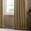 Morris & Co (Riva Home) Morris & Co Curtains Morris & Co Acorn Tonal Matt Jacquard Pencil Pleat Curtains in Gold