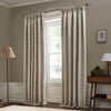 Morris & Co (Riva Home) Morris & Co Curtains Morris & Co Acorn Tonal Matt Jacquard Pencil Pleat Curtains in Linen