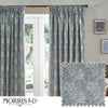 Morris & Co (Riva Home) Morris & Co Curtains Morris & Co Marigold Floral Jacquard Pencil Pleat Curtains in Indigo