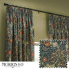 Morris & Co (Riva Home) Morris & Co Curtains Morris & Co Seaweed Printed Velvet Pencil Pleat Curtains in Indigo