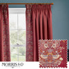 Morris & Co (Riva Home) Morris & Co Curtains Morris & Co Strawberry Thief Embroidered Floral Pencil Pleat Curtains in  Berry