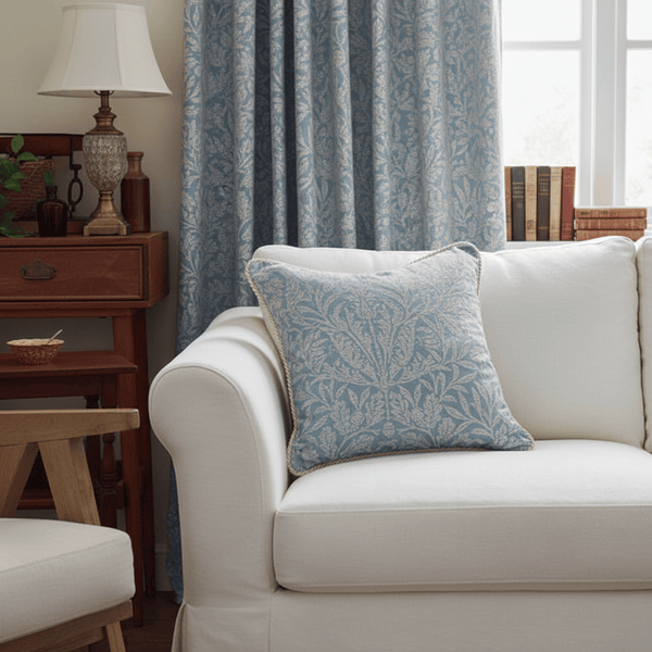 ACORN TONAL CUSHION WEDGEWOOD by Morris & Co