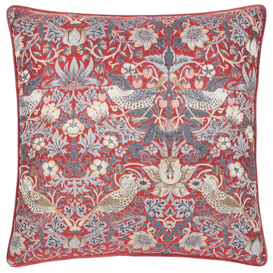 Morris & Co (Riva Home) Morris & Co Cushions Berry Morris & Co Strawberry Thief Jacquard Cushion