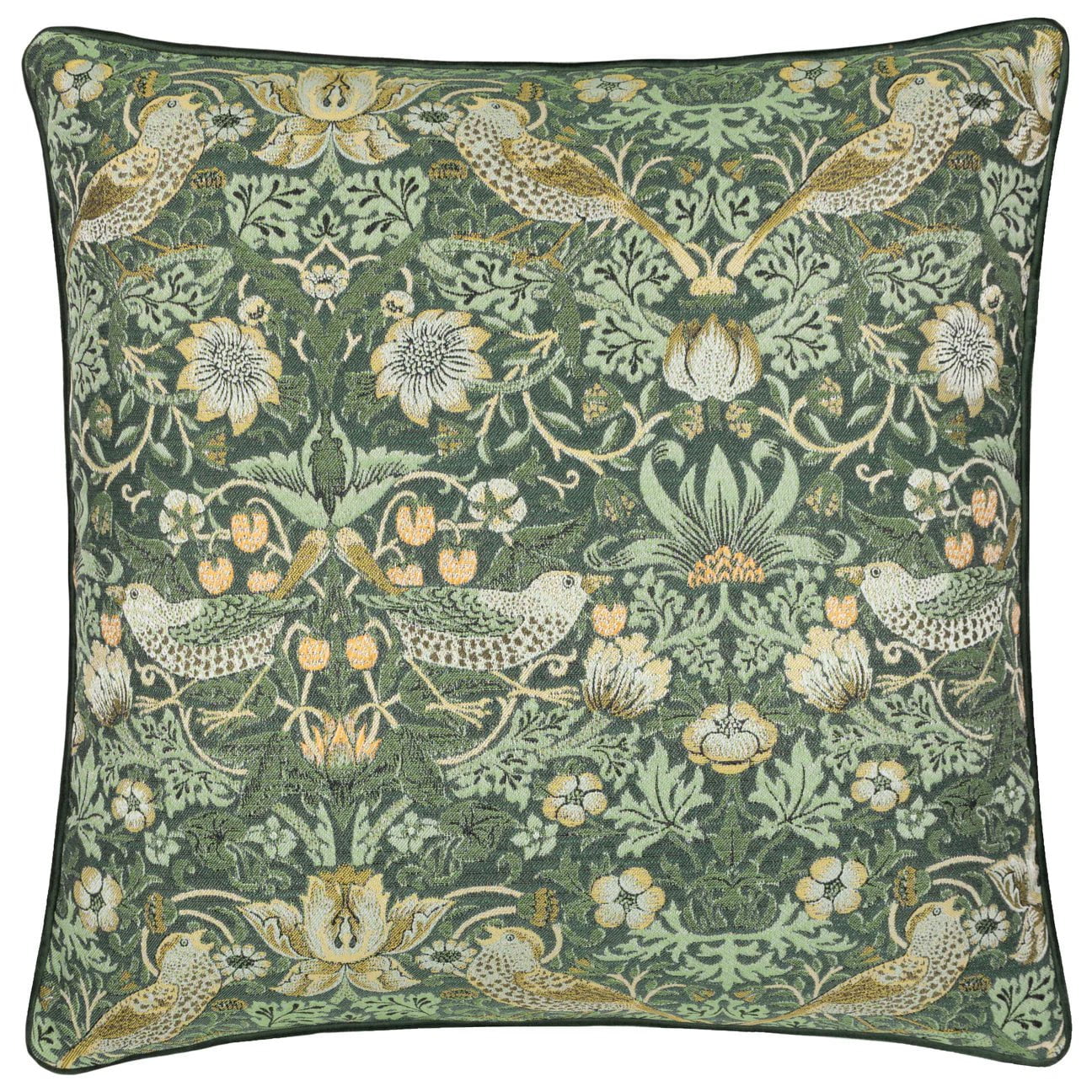 Morris & Co (Riva Home) Morris & Co Cushions Forest Morris & Co Strawberry Thief Jacquard Cushion