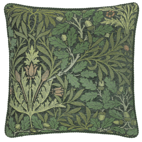 Morris & Co Acorn Multi Jacquard Cushion in Thyme/Forest