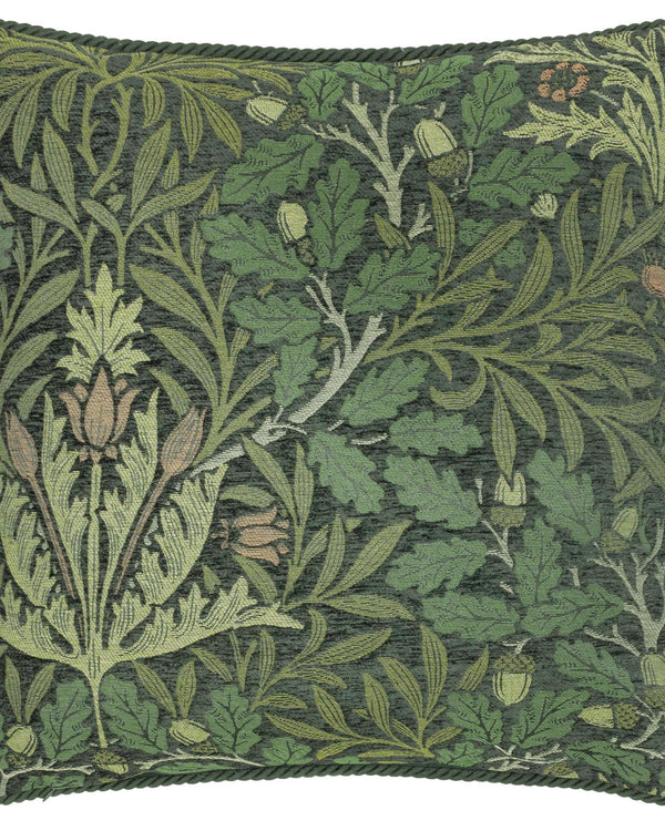 Morris & Co Acorn Multi Jacquard Cushion in Thyme/Forest