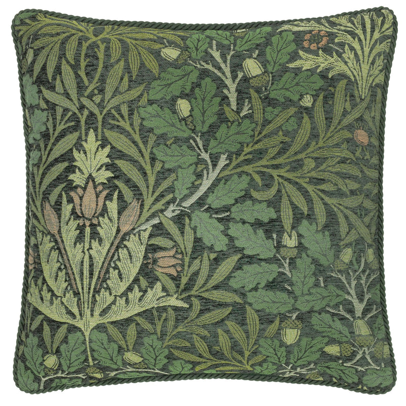 Morris & Co Acorn Multi Jacquard Cushion in Thyme/Forest