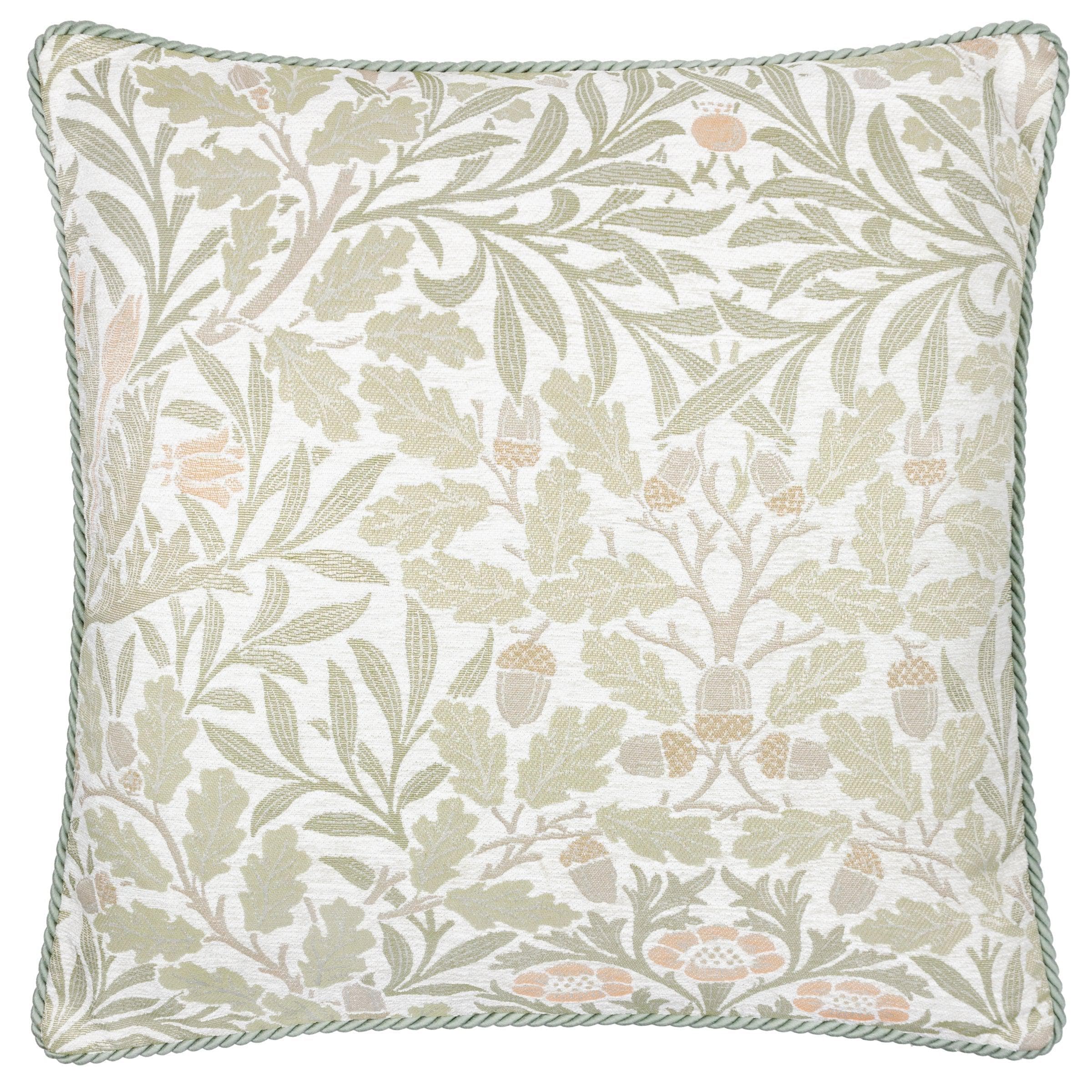 Morris & Co (Riva Home) Morris & Co Cushions Morris & Co Acorn Multi Jacquard Cushion Stone/Sage