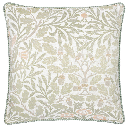 Morris & Co (Riva Home) Morris & Co Cushions Morris & Co Acorn Multi Jacquard Cushion Stone/Sage