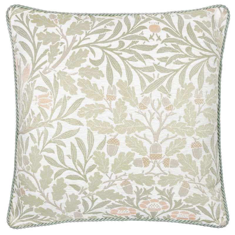 Morris & Co Acorn Multi Jacquard Cushion Stone/Sage