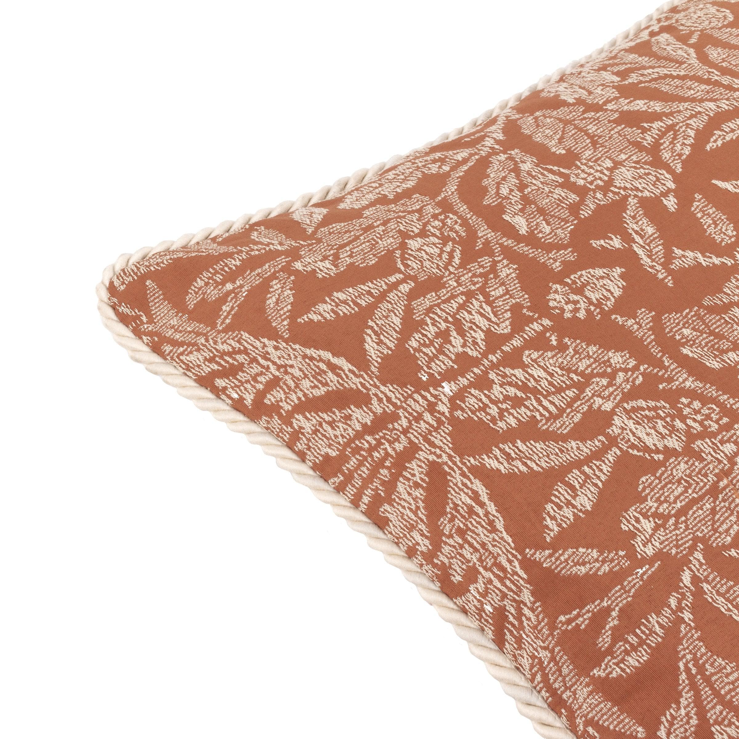 Morris & Co (Riva Home) Morris & Co Cushions Morris & Co Acorn Tonal Jacquard Cushion in Brick