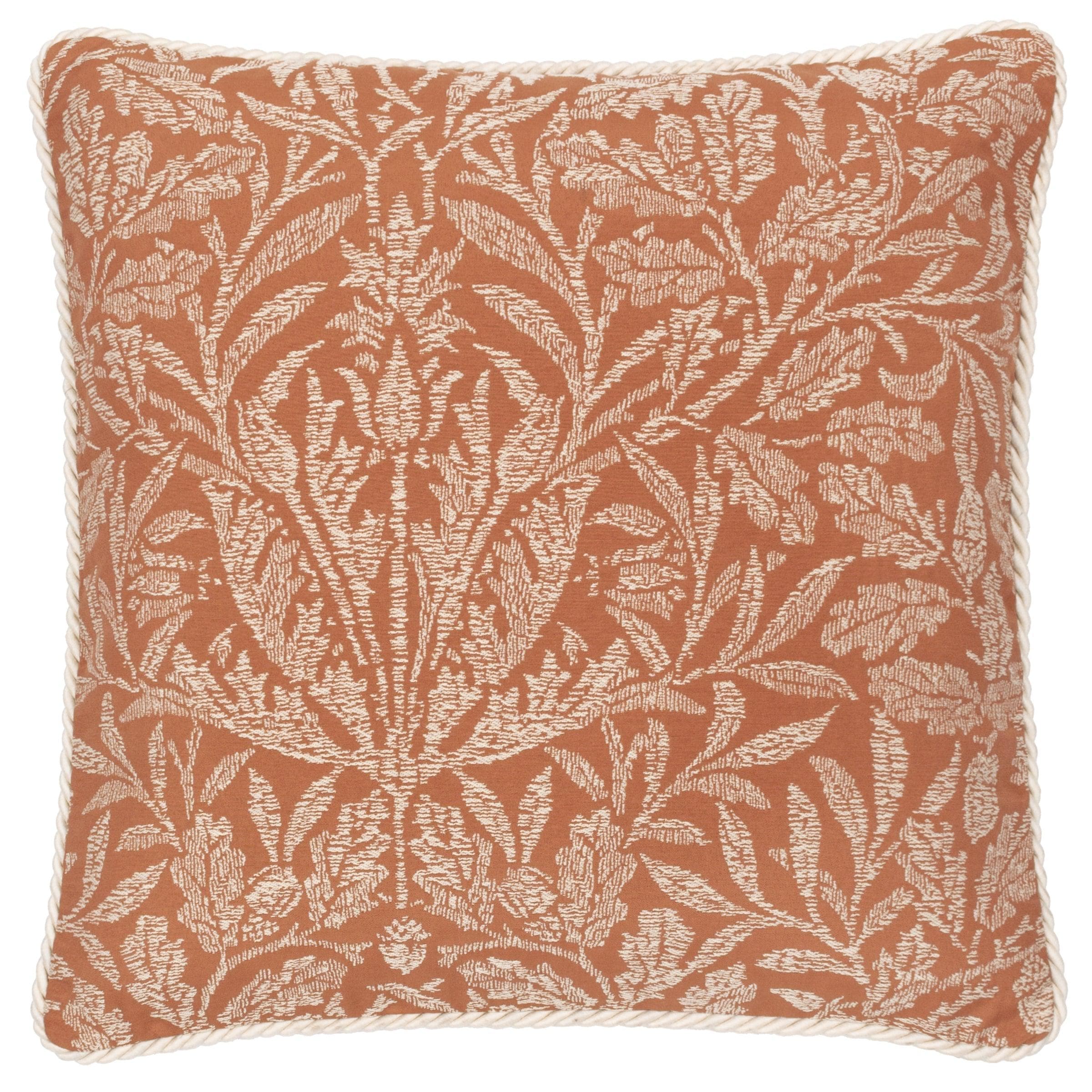 Morris & Co (Riva Home) Morris & Co Cushions Morris & Co Acorn Tonal Jacquard Cushion in Brick