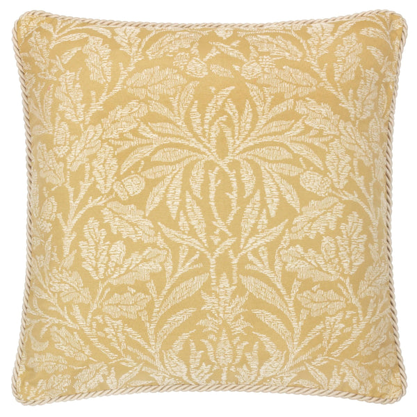 Morris & Co Acorn Tonal Jacquard Cushion in Gold