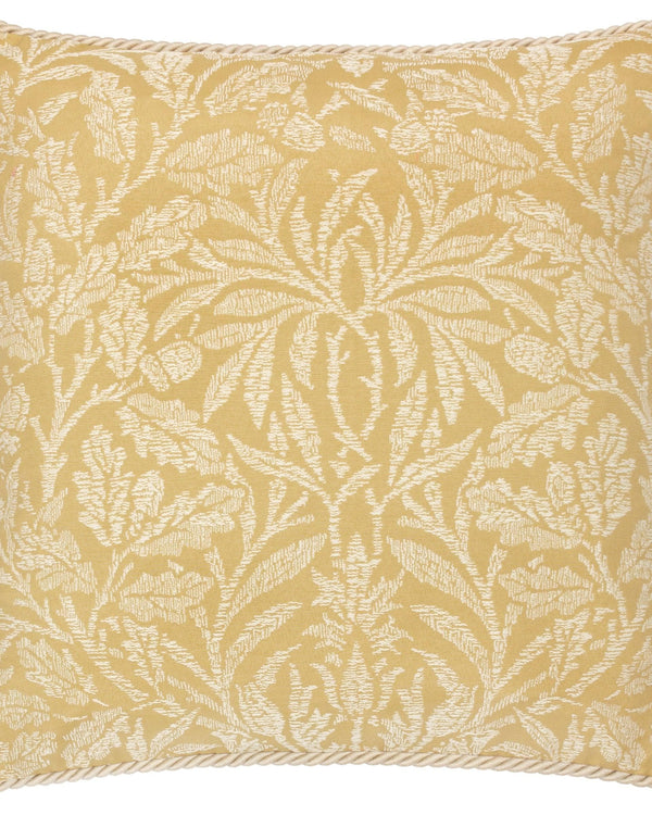 Morris & Co Acorn Tonal Jacquard Cushion in Gold