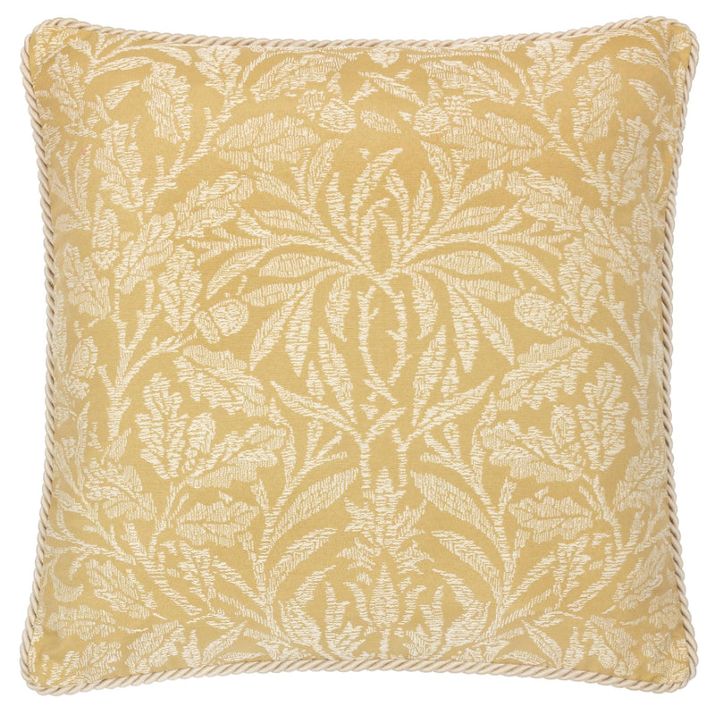 Morris & Co Acorn Tonal Jacquard Cushion in Gold
