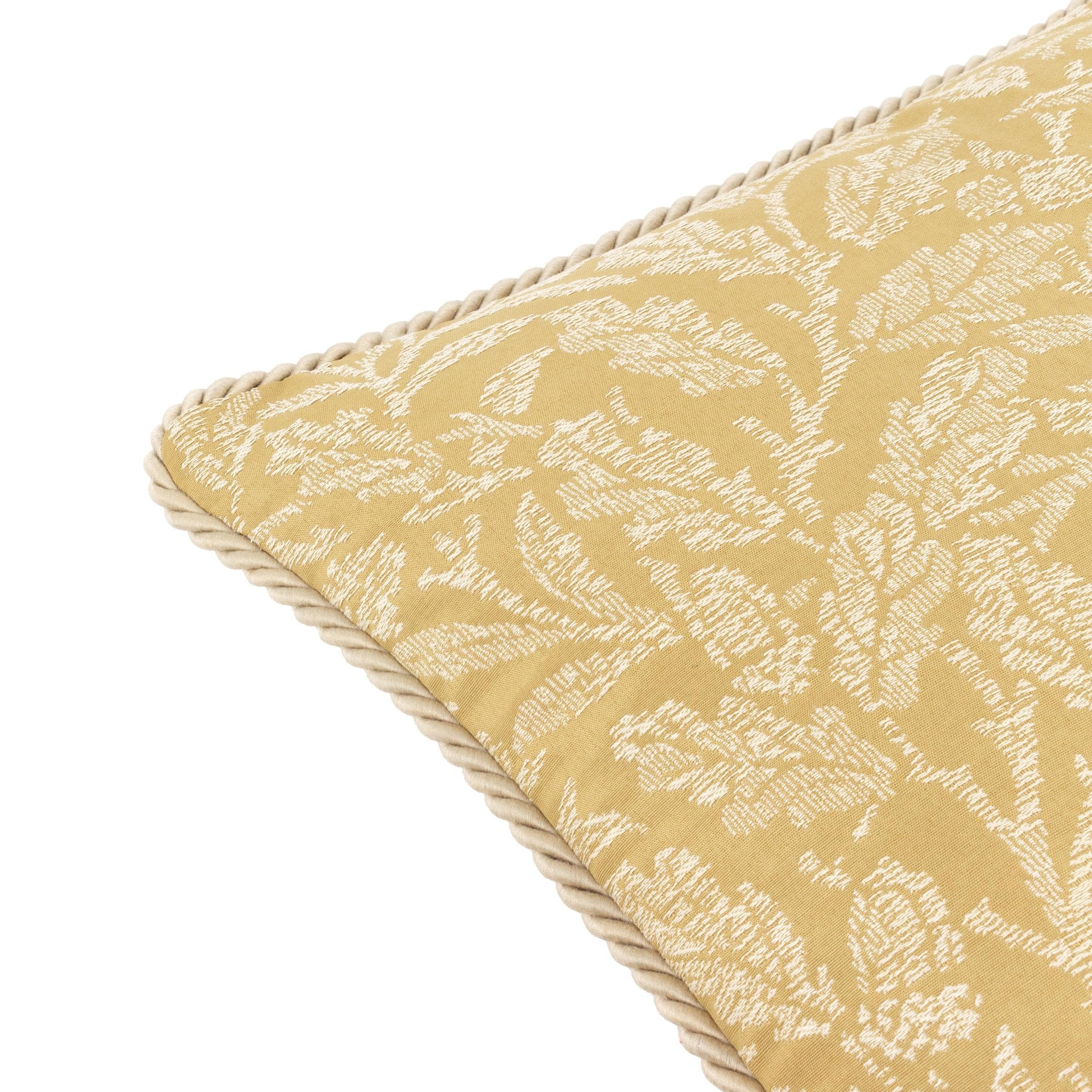 Morris & Co (Riva Home) Morris & Co Cushions Morris & Co Acorn Tonal Jacquard Cushion in Gold