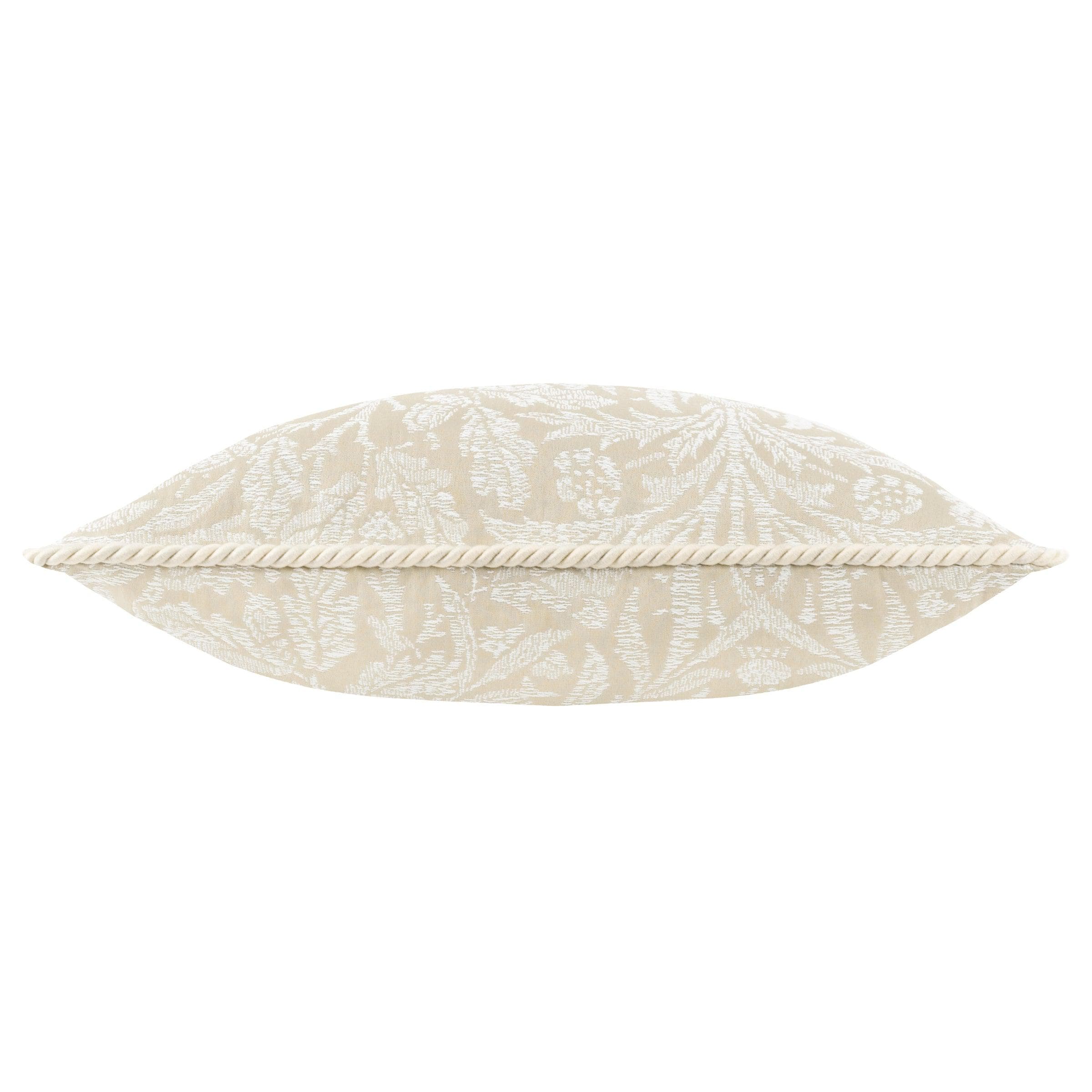 Morris & Co (Riva Home) Morris & Co Cushions Morris & Co Acorn Tonal Jacquard Cushion in Linen