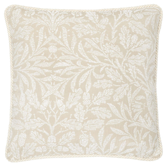 Morris & Co (Riva Home) Morris & Co Cushions Morris & Co Acorn Tonal Jacquard Cushion in Linen