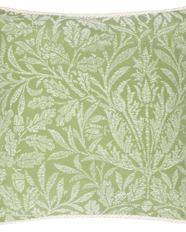 Morris & Co Acorn Tonal Jacquard Cushion in Sage