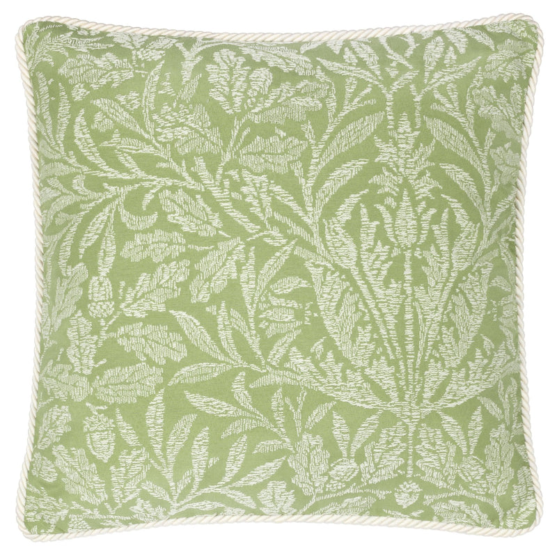 Morris & Co Acorn Tonal Jacquard Cushion in Sage