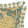 Morris & Co (Riva Home) Morris & Co Cushions Morris & Co Cray Tasselled Velvet Cushion in Sage/Sunflower