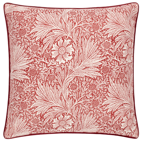 Morris & Co Marigold Piped Jacquard Cushion in Russet