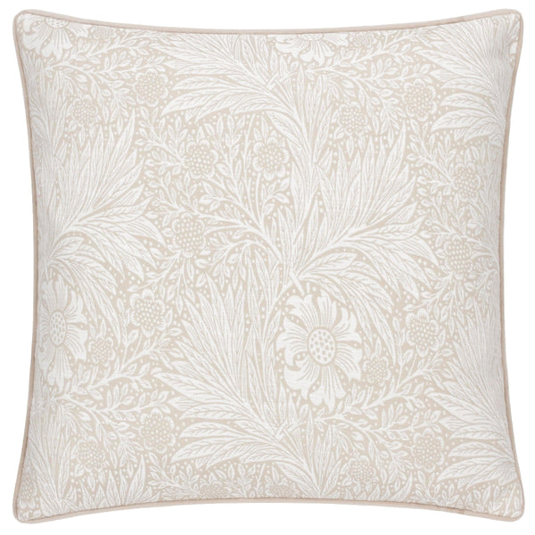 Marigold Piped Jacquard Cushion in Stone by Morris & Co.