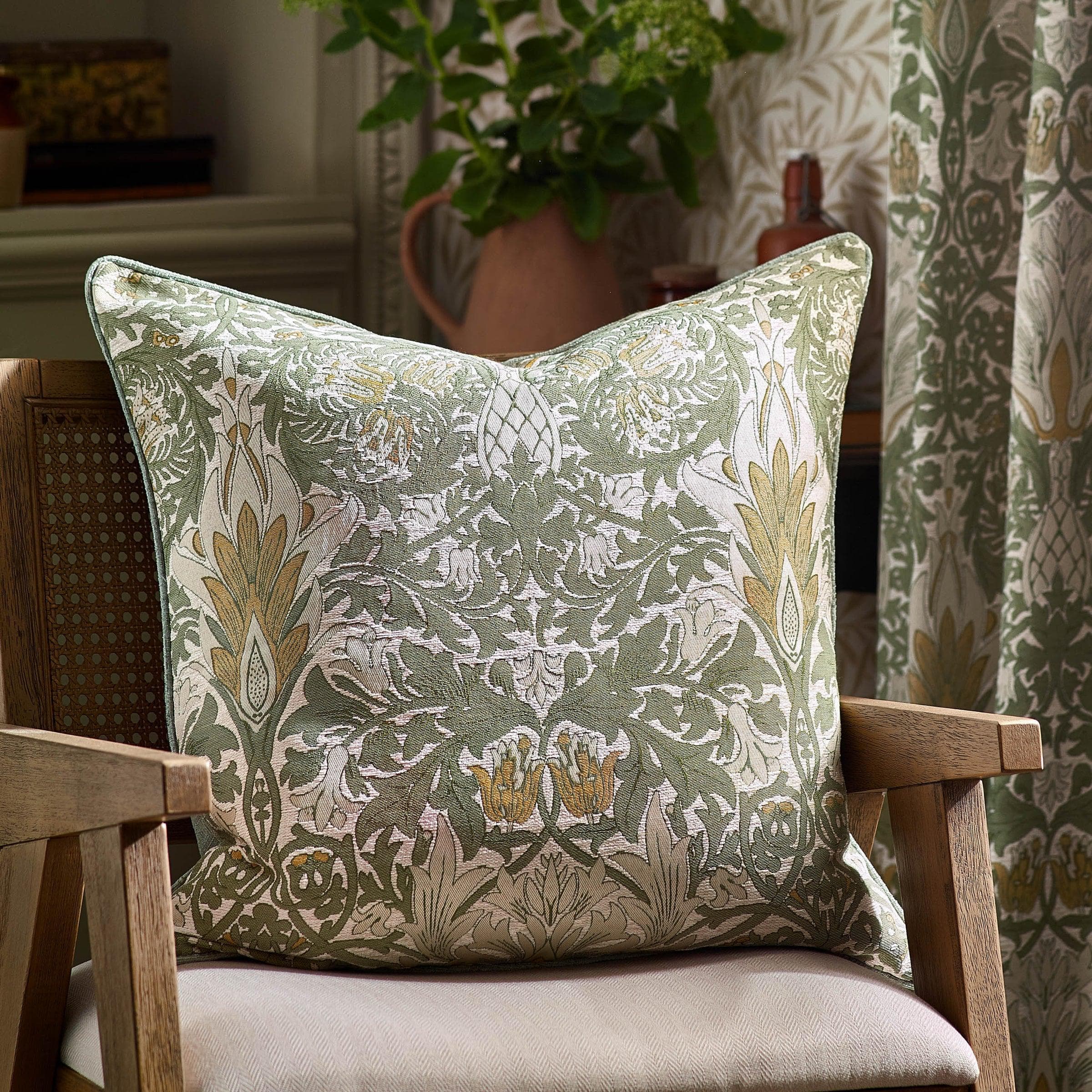 Morris & Co (Riva Home) Morris & Co Cushions Morris & Co Snakeshead Chenille Cushion