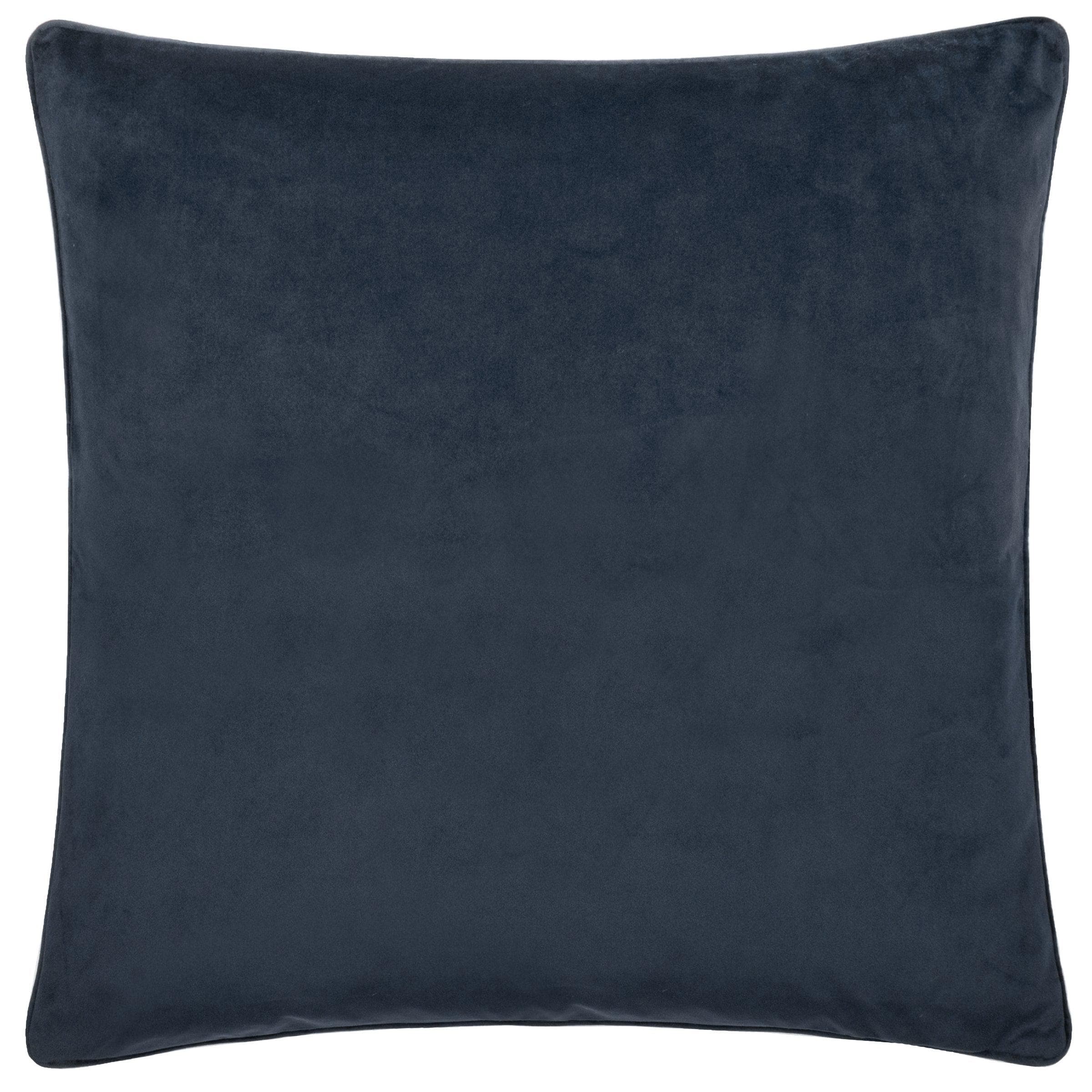 Morris & Co (Riva Home) Morris & Co Cushions Morris & Co Strawberry Thief Piped Jacquard Cushion in Indigo