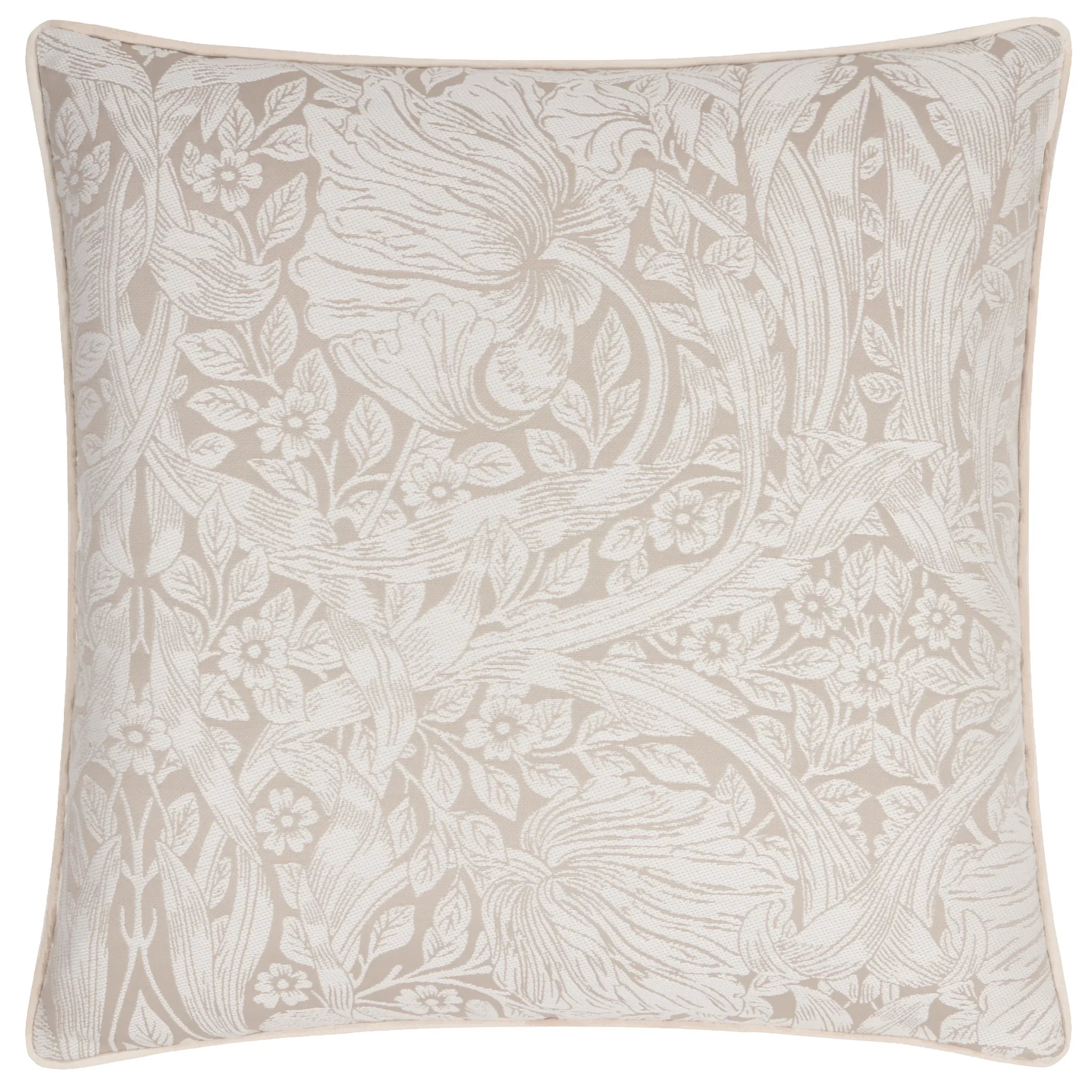 Morris & Co (Riva Home) Morris & Co Cushions PIMPERNEL JACQUARD CUSHION Linen by Morris & Co