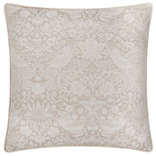 Morris & Co (Riva Home) Morris & Co Cushions STRAWBERRY THIEF CUSHION LINEN by Morris & Co