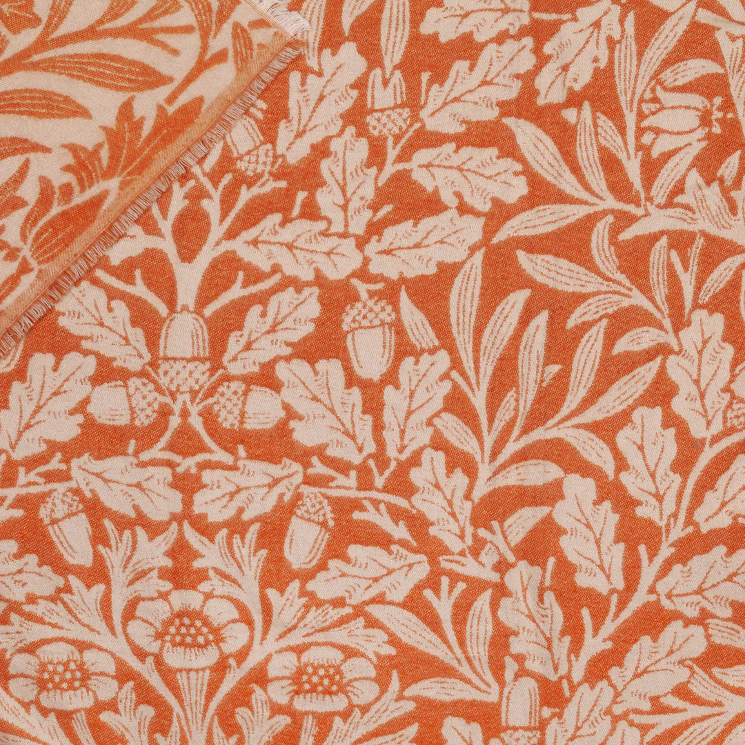 Morris & Co (Riva Home) Morris & Co Throw ACORN TONAL JACQUARD THROW | Brick by Morris & Co