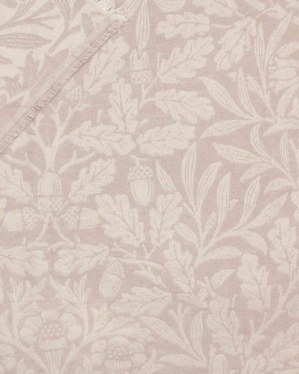 ACORN TONAL JACQUARD THROW | Linen by Morris & Co