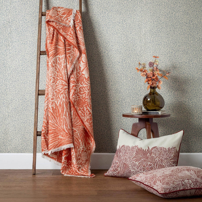 Morris & Co Marigold Jacquard Throw Russet