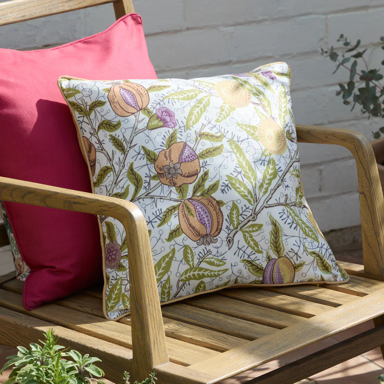Morris & Co (Riva Home) Outdoor Designer Cushions Lemon/Lime FRUITS OUTDOOR CUSHION by Morris & Co