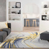 Nourison & Home Designer Rugs 175cm x 114cm / PRS24   GREY/GOLD Prismatic Area Rug Collection by Nourison