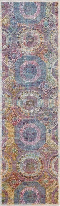 Nourison & Home Designer Rugs 183cm x 61cm / ANR05 Multicolor Rug Ankara Global Area Rug Collection by Nourison and Home