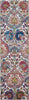 Nourison & Home Designer Rugs 183cm x 61cm / ANR06 Ivory/Blue Rug Ankara Global Area Rug Collection by Nourison and Home