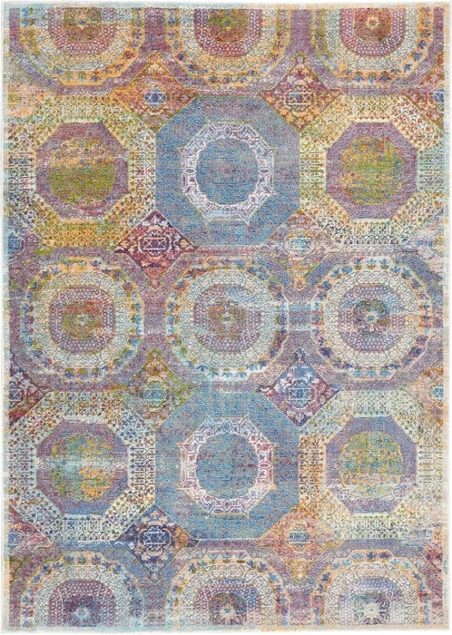 Nourison & Home Designer Rugs 229cm x 160cm / ANR05 Multicolor Rug Ankara Global Area Rug Collection by Nourison and Home